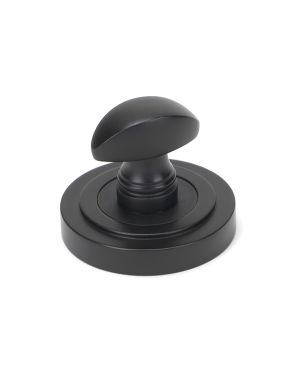 Aged Bronze Round Thumbturn Set (Art Deco)