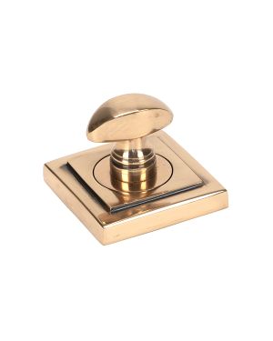 Polished Bronze Round Thumbturn Set (Square)
