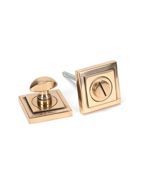 Polished Bronze Round Thumbturn Set (Square)