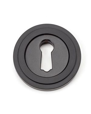 Aged Bronze Round Escutcheon (Art Deco)