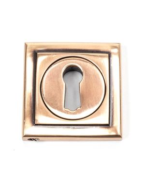 Polished Bronze Round Escutcheon (Square)