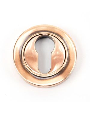 Polished Bronze Round Euro Escutcheon (Plain)
