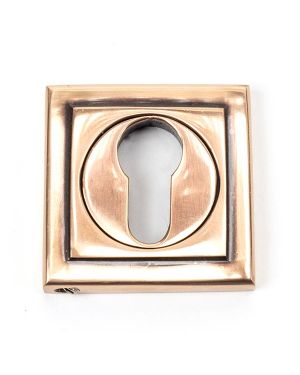 Polished Bronze Round Euro Escutcheon (Square)