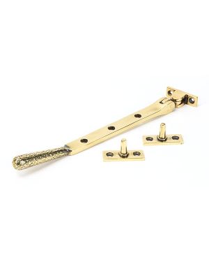 Aged Brass 8" Hammered Newbury Stay