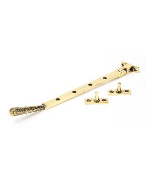 Aged Brass 10" Hammered Newbury Stay
