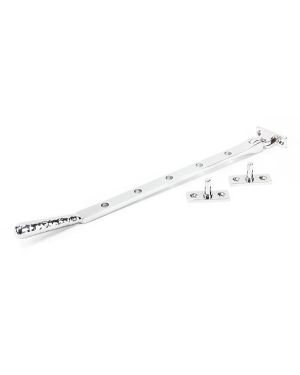 Polished Chrome 12" Hammered Newbury Stay