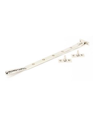 Polished Nickel 12" Hammered Newbury Stay