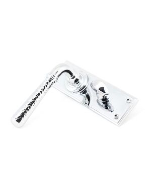 Polished Chrome Hammered Newbury Lever Bathroom Set