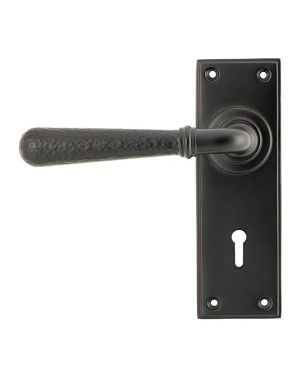 Aged Bronze Hammered Newbury Lever Lock Set