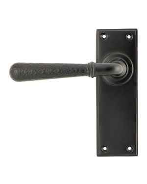 Aged Bronze Hammered Newbury Lever Latch Set
