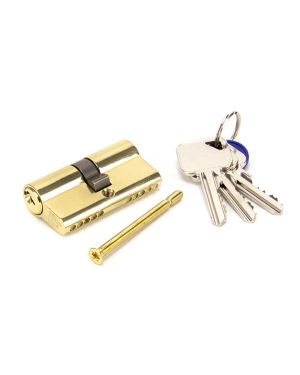 Lacquered Brass 30/30 5pin Euro Cylinder KA