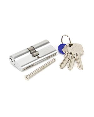 Satin Chrome 35/35 5pin Euro Cylinder KA