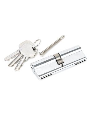 Polished Chrome 45/45 5pin Euro Cylinder KA