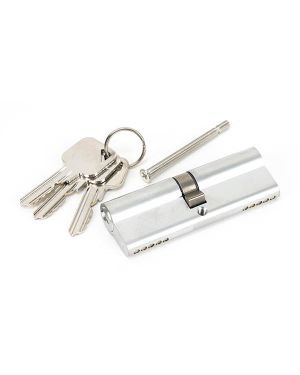 Satin Chrome 45/45 5pin Euro Cylinder KA