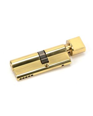 Lacquered Brass 35T/45 5pin Euro Cylinder/Thumbturn