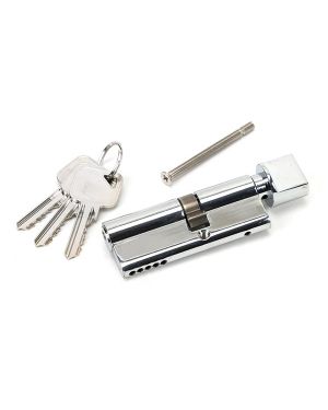 Polished Chrome 35T/45 5pin Euro Cylinder/Thumbturn