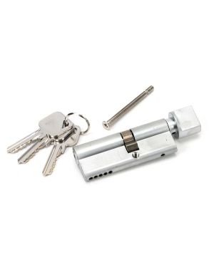 Satin Chrome 35T/45 5pin Euro Cylinder/Thumbturn