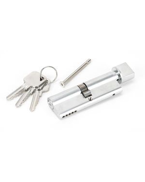 Polished Chrome 45/45 5pin Euro Cylinder/Thumbturn