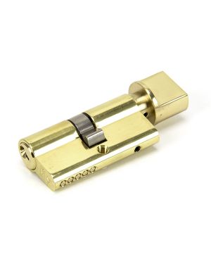 Lacquered Brass 30/30 5pin Euro Cylinder/Thumbturn KA