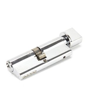 Polished Chrome 40/40 5pin Euro Cylinder/Thumbturn KA