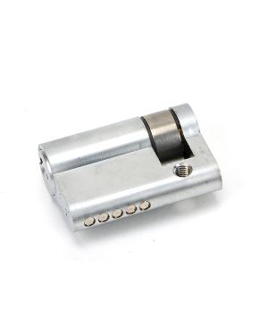 Satin Chrome 35/10 5pin Single Cylinder