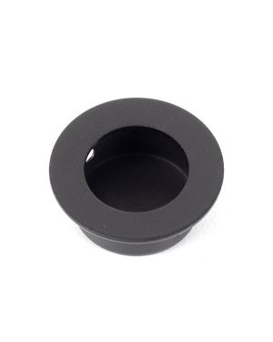 Black 30mm Ø Small Flush Pull