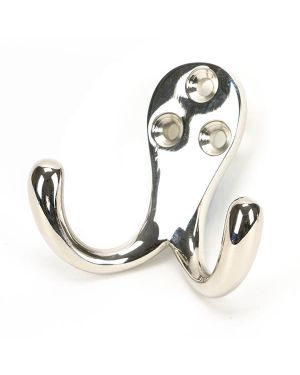 Polished Nickel Celtic Double Robe Hook