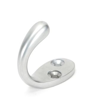 Satin Chrome Celtic Single Robe Hook