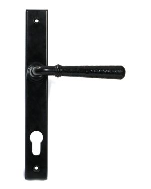 Black Hammered Newbury Slimline Espag. Lock Set