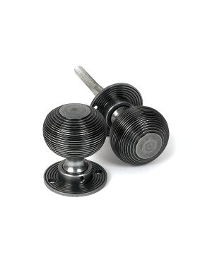 Pewter Heavy Beehive Mortice/Rim Knob Set