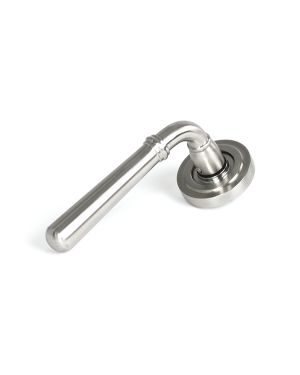 Satin Marine SS (316) Newbury Lever on Rose Set (Art Deco) - Unsprung