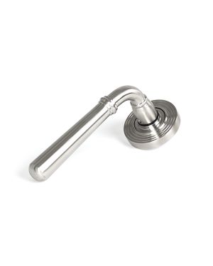 Satin Marine SS (316) Newbury Lever on Rose Set (Beehive) - Unsprung