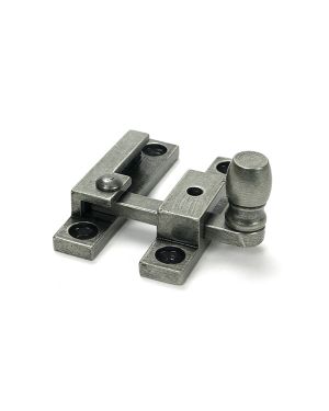 Pewter Mushroom Quadrant Fastener - Narrow