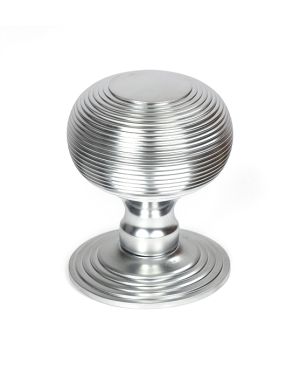 Satin Chrome Beehive Centre Door Knob