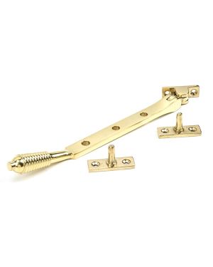 Polished Brass 8" Reeded Stay