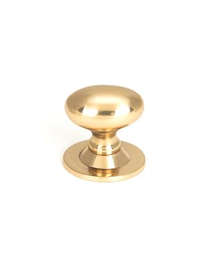 Polished Bronze Oval Cabinet Knob 40mm