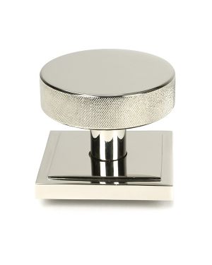 Polished Nickel Brompton Centre Door Knob (Square)
