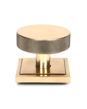 Polished Bronze Brompton Centre Door Knob (Square)