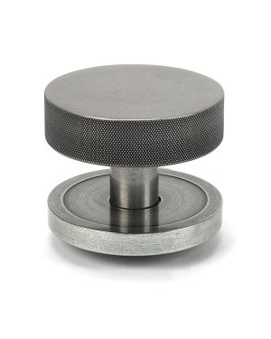 Pewter Brompton Centre Door Knob (Plain)