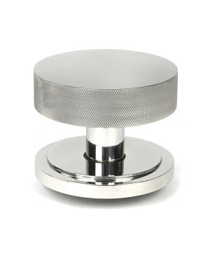 Polished Marine SS (316) Brompton Centre Door Knob (Art Deco)