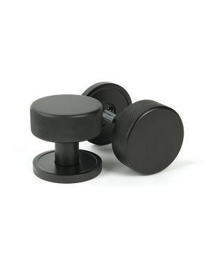 Aged Bronze Brompton Mortice/Rim Knob Set (Plain)