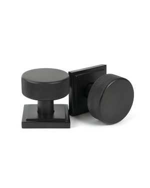Aged Bronze Brompton Mortice/Rim Knob Set (Square)