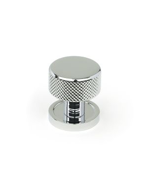 Polished Chrome Brompton Cabinet Knob - 25mm (Plain)