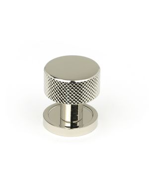 Polished Nickel Brompton Cabinet Knob - 25mm (Plain)