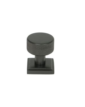 Aged Bronze Brompton Cabinet Knob - 25mm (Square)