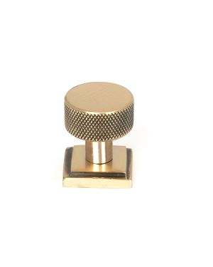 Polished Bronze Brompton Cabinet Knob - 25mm (Square)