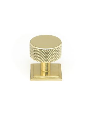 Polished Brass Brompton Cabinet Knob - 32mm (Square)