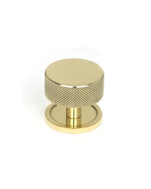 Polished Brass Brompton Cabinet Knob - 38mm (Plain)