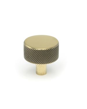 Aged Brass Brompton Cabinet Knob - 32mm (No rose)
