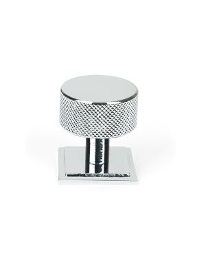 Polished Chrome Brompton Cabinet Knob - 32mm (Square)